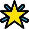 Glowing Star Emoji 🌟 image - Microsoft Windows 10 Segoe UI Emoji style