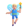 Man Fairy: Medium-Light Skin Tone Emoji 🧚🏼‍♂️ image - Microsoft 3D Fluent style