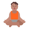 Person In Lotus Position: Medium Skin Tone Emoji 🧘🏽 image - Microsoft Classic 2D style