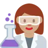 Woman Scientist: Medium Skin Tone Emoji 👩🏽‍🔬 image - Twitter / X (Twemoji) style