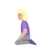 Woman Kneeling: Medium-Light Skin Tone
