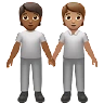 People Holding Hands: Medium-Dark Skin Tone, Medium Skin Tone Emoji 🧑🏾‍🤝‍🧑🏽 image - Apple style