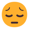 Rosto pensativo Emoji 😔 image - Microsoft Classic 2D style