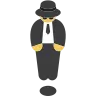 Person In Suit Levitating Emoji 🕴 image - Tossface style