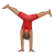 Person Cartwheeling: Medium Skin Tone
