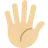 Hand With Fingers Splayed: Medium-Light Skin Tone