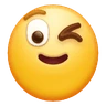 Emoji Kacsintó arc 😉 image - Huawei Harmony OS style