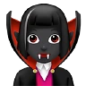 Woman Vampire: Dark Skin Tone Emoji 🧛🏿‍♀️ image - Apple style