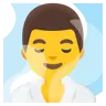 Man In Steamy Room Emoji 🧖‍♂️ image - Google Noto Color style