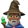 Man Mage: Medium-Dark Skin Tone Emoji 🧙🏾‍♂️ image - Apple style