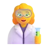 Woman Scientist Emoji 👩‍🔬 image - Microsoft 3D Fluent style
