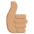 Thumbs Up: Medium Skin Tone