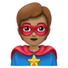 Superhero: Medium Skin Tone Emoji 🦸🏽 image - Huawei Harmony OS style
