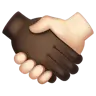 Handshake: Dark Skin Tone, Light Skin Tone Emoji 🫱🏿‍🫲🏻 image - WhatsApp style