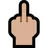 Middle Finger: Medium-Light Skin Tone
