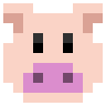Emoji Sertés arca 🐷 image - SerenityOS style