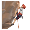 Person Climbing: Medium-Light Skin Tone Emoji 🧗🏼 image - Huawei Harmony OS style