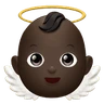 Baby Angel: Dark Skin Tone Emoji 👼🏿 image - Huawei Harmony OS style