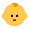 Bebé Emoji 👶 image - Tossface style