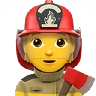 Firefighter Emoji 🧑‍🚒 image - Apple style