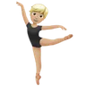 Ballet Dancer: Medium-Light Skin Tone Emoji 🧑🏼‍🩰 image - Apple style