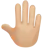 Raised Back Of Hand: Medium-Light Skin Tone