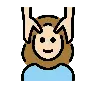 Woman Getting Massage: Light Skin Tone Emoji 💆🏻‍♀️ image - OpenMoji style