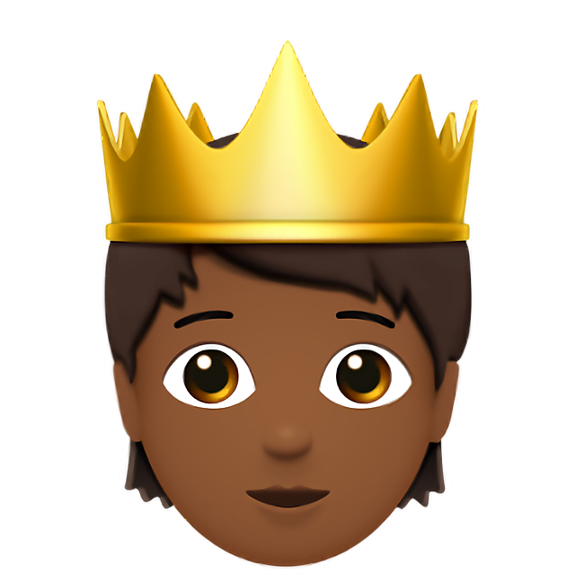 Person With Crown: Medium-Dark Skin Tone