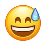 Grinning Face With Sweat