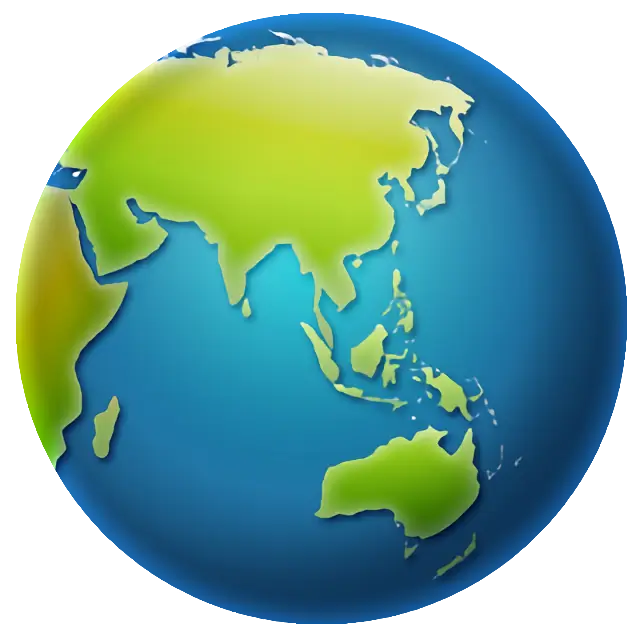 Globe Showing Asia-Australia
