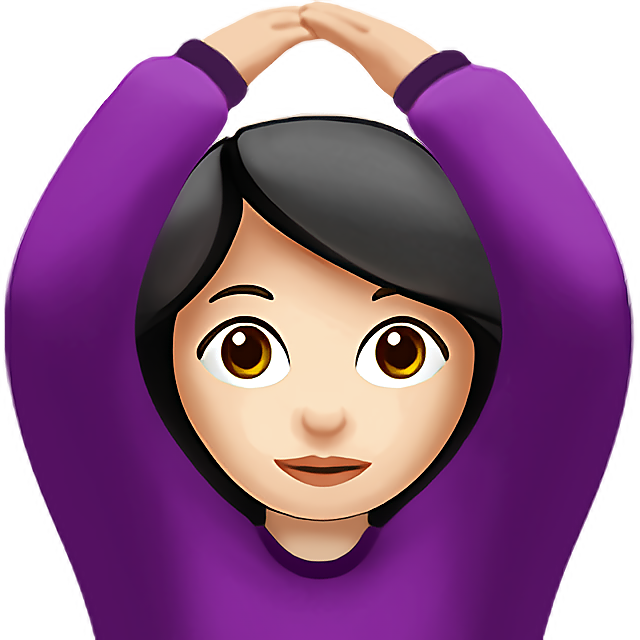 Woman Gesturing Ok: Light Skin Tone