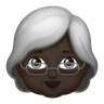 Old Woman: Dark Skin Tone Emoji 👵🏿 image - Huawei Harmony OS style