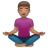 Person In Lotus Position: Medium Skin Tone