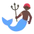 Merman: Dark Skin Tone
