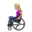 Woman In Manual Wheelchair: Medium-Light Skin Tone