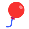 Emoji Ballon 🎈 image - Microsoft Classic 2D style