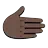 Rightwards Hand: Dark Skin Tone
