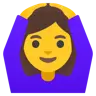 Woman Gesturing Ok Emoji 🙆‍♀️ image - Google Noto Color style