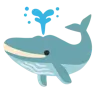 Emoji Balena che schizza 🐳 image - Google Noto Color style