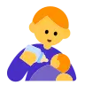 Man Feeding Baby Emoji 👨‍🍼 image - Tossface style