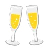 Bardakları Emoji 🥂 image - Google Noto Color Animated style