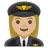 Woman Pilot: Medium-Light Skin Tone