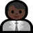 Man Office Worker: Dark Skin Tone