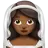 Woman With Veil: Medium-Dark Skin Tone