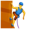 Man Climbing Emoji 🧗‍♂️ image - WhatsApp style