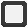 黑色方形按钮 Emoji 🔲 image - Skype style
