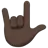 Love-You Gesture: Dark Skin Tone