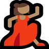 Woman Dancing: Medium Skin Tone Emoji 💃🏽 image - Microsoft Windows 10 Segoe UI Emoji style