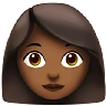 Woman: Medium-Dark Skin Tone Emoji 👩🏾 image - Apple style