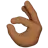 Ok Hand: Medium-Dark Skin Tone